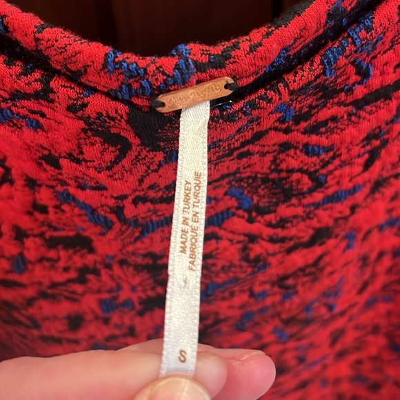 Free People Womens Sunset Textured Cold Shoulders Mini - Picture 4 of 5